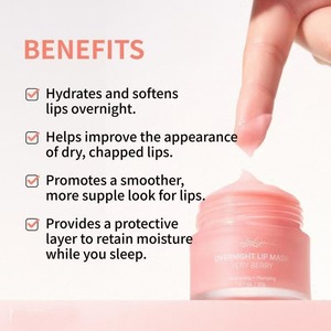 Cuidado Labial con Aceite de Rosa Canina, Hidratante, Reparador, Voluminizador, Orgánico, para Mañana, Noche y Dormir - Product Image 2