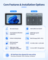 PC Industrial sin Ventilador de 15 Pulgadas con Pantalla Táctil, I5 1235U, Barebone, Compatible con Windows 11, Precio de Fábrica