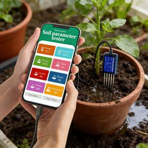 Tester Digitale per Terreno 8-in-1, Sensore di Umidità NPK EC PH per Agricoltura Intelligente, Connessione a Smartphone - Product Image 6