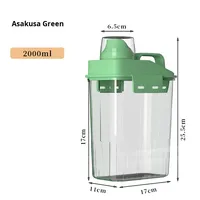 Boîte de rangement pour lessive de petite taille avec couvercle en plastique, conteneur spécial pour capsules de lessive de grande taille