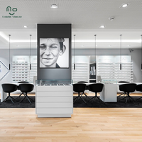 Meilleure Vente Vitrine LED pour lunettes de soleil, Meuble de présentation en verre pour opticien, Comptoir de magasin de lunettes, Étagère optique