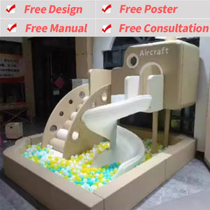 Премиум прочная крытая игровая площадка мягкая игровая площадка набор для детей Коммерческая детская игровая площадка с горкой и бассейном - Product Image 2