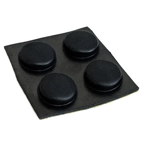 Piedini <span class=keywords><strong>in</strong></span> <span class=keywords><strong>Gomma</strong></span> Rotondi <span class=keywords><strong>in</strong></span> Silicone 10*4mm con Adesivo Integrato - Product Image 1