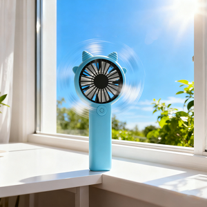 Portable Handheld Personal <b>Pocket</b> Fan Battery Operated Summer Gift for Outdoor Travel in Car or RV <b>Plastic</b> Hand Fan - Product Image 4