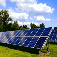 Système de montage solaire au sol réglable, support de panneau solaire, rails solaires pour installation au sol et ferme solaire agricole