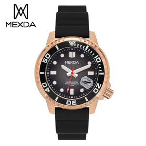 Mexda Oem Hot Selling Classic 10atm Waterproof Calendar Day Men Automatic Watches Black Dial Relojes Para Hombre