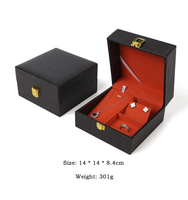 Boîte à montres en cuir avec boucle en métal haut de gamme, rangement multifonctionnel pour bijoux et logo personnalisable, idéale pour la fête des mères