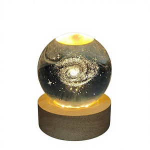 Différents styles de cadeaux pour garçons et filles, cadeau de graduation gravé en 3D, lumière de nuit lumineuse pour chambre <span class=keywords><strong>à</strong></span> coucher, ornement de la Voie lactée, série Univers - Product Image 1