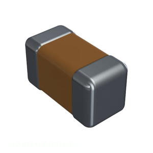 Condensador Cerámico MLCC de Montaje Superficial 0201 (0603 Métrico) CAP CER 15pF 25V C0G/NP0 0201 15 pF KGM03ACG1E150JH - Product Image 1