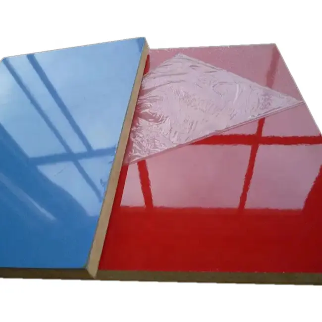 18mm high gloss UV coated UV painting MDF board for making cabinet door