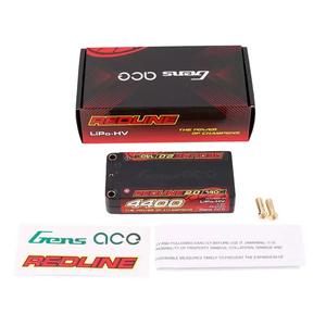 Gens Ace Redline Serie 4400mAh 7,6 V 140C 2s Lipo Batterie Shorty Mit 5,0mm Kugel - Product Image 3