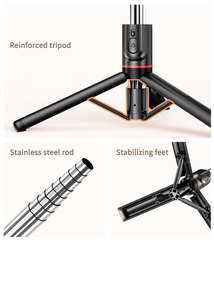 2025 Sản Phẩm Mới Bền L15 360 Độ Xoay Tripod Với LED Ánh Sáng Không Dây Ảnh Tự Sướng Thanh Di Động Cho Điện Thoại Thông Minh Nhiếp Ảnh - Product Image 3