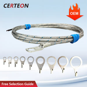 WRNT-<span class=keywords><strong>TP</strong></span>-2 <span class=keywords><strong>Thermocouple</strong></span> Type K Montage en Surface Borne Anneau M6 0-600℃ Sonde de Température - Product Image 1