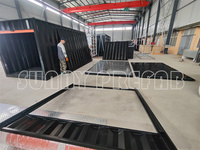 KNOCK DOWN Conteneur plat démontable Assembler des unités de stockage portables empilables mobiles pliables Unités de stockage en libre-service