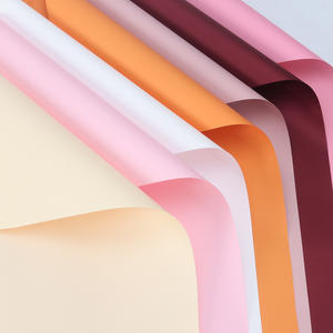 Elegante estilo coreano impermeable Macaron Color sólido flor fresca papel de regalo elegante papel de regalo Material de embalaje - Product Image 2