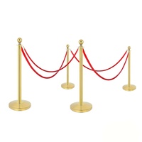 Barreras de Seguridad de Acero Inoxidable para Control de Multitudes, Postes con Cuerdas para Gestión de Filas en Eventos y Exposiciones