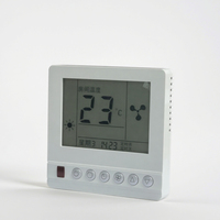 Termostato de Aire Acondicionado Central, Controlador de Ventilador de Ahorro de Energía con Temporizador, Función de Programación Semanal, Pantalla LCD