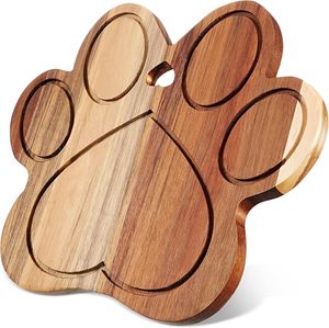 <span class=keywords><strong>Planche</strong></span> à découper en bois d'acacia écologique en forme de griffe 30,48x27,94cm, plateau de service pour <span class=keywords><strong>pain</strong></span>, fromage, viande, légumes et pizza - Product Image 1
