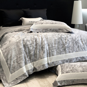Floral Long Staple Cotton <b>Bedding</b> <b>Set</b> 4 Piece Digital Print Duvet Cover Sheets Breathable Home Use - Product Image 4