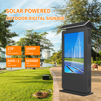 Nuevo Tótem de Señalización Digital Independiente con Energía Solar 2026, Alto Brillo, IP65 Impermeable para Exteriores