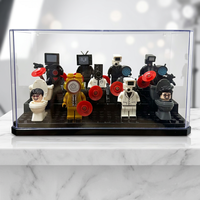 12-teiliges Set Skibidi Toilet Man Figuren Anime Bausteine Spielzeug TvMan Titan Cameraman Speakerman Bausteine Spielzeug für Geburtstagsgeschenk