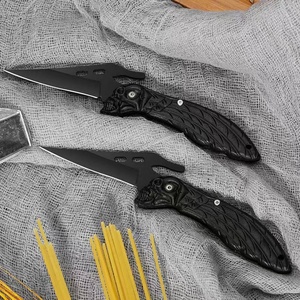 Couteau de poche pliable Venom personnalisable de qualité OEM pour le camping, lame en acier inoxydable 3CR13 ultra-affûtée, manche en acier au carbone, garantie 1 an - Product Image 4