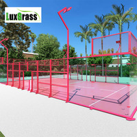 LUX Padel Legendsports Gazon artificiel personnalisé en verre trempé de 12mm pour terrain de tennis Padel