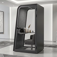 Cabine téléphonique acoustique insonorisée pour bureau, cabine modulaire silencieuse pour appels en open space