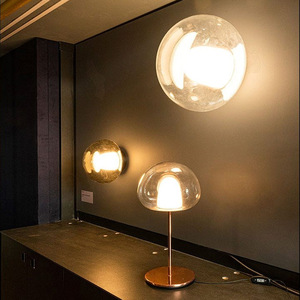 โคมไฟตั้งโต๊ะทรงเห็ดสไตล์มินิมอลทันสมัยสำหรับห้องนั่งเล่น ห้องนอนเด็ก ดีไซน์โคมไฟแก้วตกแต่งสำหรับโต๊ะ - Product Image 3