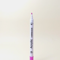 Stylo marqueur à double pointe Pinceau à pointe fine Couleurs non toxiques Marqueurs d'art à base d'eau Marqueurs de peinture acrylique pour coloriage et dessin
