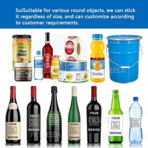 Tự động máy tính để bàn sản xuất rượu vang vòng nhựa <span class=keywords><strong>pet</strong></span> chai dính Sticker dán nhãn máy - Product Image 2