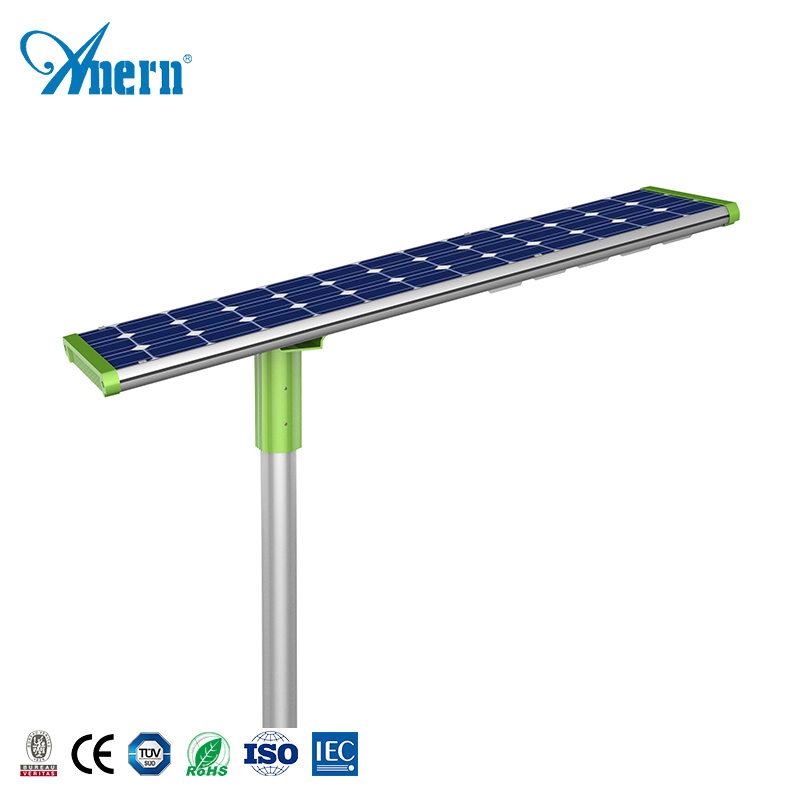 Control remoto de la inducción del cuerpo humano impermeable IP65 de alta calidad integrado 80W Luz de calle Solar