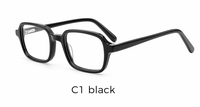 Nouvelle Arrivée Lunettes Carrées Tendance pour Femmes Monture Confortable en Acétate Verres PC Haute Résistance Étui à Lunettes pour le Bureau Quotidien
