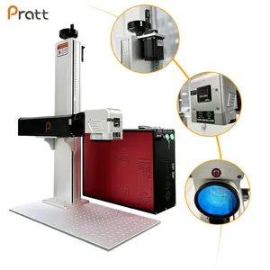 Factory 2.5D 3D Fiber laser marking machine 100W with RAYCUS JPT
