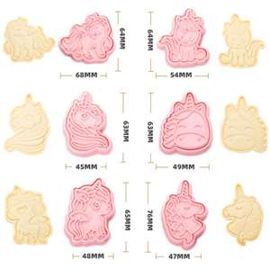 Ensemble d'emporte-pièces en plastique, figurine de <span class=keywords><strong>jeu</strong></span> de dessin animé, décoration de gâteau, emporte-pièces pour enfant, 6 pièces - Product Image 5