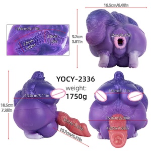เครื่องช่วยสำเร็จความใคร่รูปทรงก้นหมาป่า/สัตว์ประหลาด ยี่ห้อ YOCY แบบสมจริง พร้อมช่องใส่สำหรับอวัยวะเพศชาย ของเล่นทางเพศสำหรับผู้ชาย จัดส่งแบบดรอปชิปปิ้ง - Product Image 2