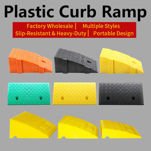 500x500x200 मिमी काले हटाने योग्य लोडिंग रैंप प्लास्टिक की गति मोटर साइकिल चालक के लिए प्लास्टिक स्पीड बैम्प्स - Product Image 2