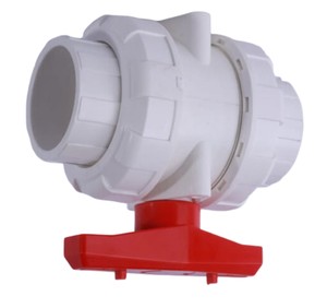 Conexión Roscada de Bola de UPVC de 1/2 Pulgada de la Mejor Calidad, PTFE de Alta Temperatura para Tratamientos de Suministro de Agua Industrial - Product Image 3