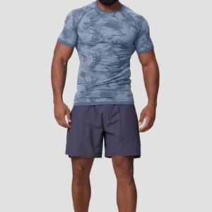 T-shirt personnalisé imprimé en gros pour hommes – T-shirt de sport respirant et confortable pour la gym, la compression et l'entraînement - Product Image 5