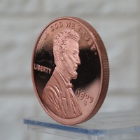 Pièce de monnaie commémorative personnalisée en cuivre de haute qualité, 1 oz .999, pièce de défi B44