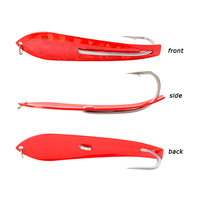 Appâts en métal de 16g, 22g, 26g, 43g, 63g, leurre pour pêche à la turlutte, cuillère en acier inoxydable