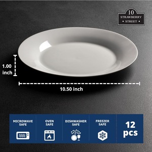 Assiette Ronde Blanche Personnalisée pour Traiteur - Product Image 3