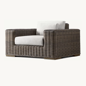 Sassanid OEM Classic Garden Set Hotel Resort All Weather Rattan Majorca Luxe Lounge Chair - Product Image 2