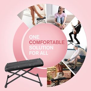 Repose-pieds pliable pour <span class=keywords><strong>guitare</strong></span>, tabouret à 6 hauteurs réglables avec embouts en caoutchouc et coussinet en caoutchouc antidérapant pour le soin de la <span class=keywords><strong>guitare</strong></span> et des ongles - Product Image 6