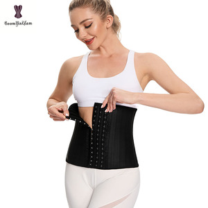 Faja <span class=keywords><strong>Colombiana</strong></span> 100% Látex <span class=keywords><strong>Cinturilla</strong></span> para Mujer Atuendo Fitness Moldeadores Corsé Bajo Busto con Varillas de Acero Entrenador de Cintura - Product Image 1