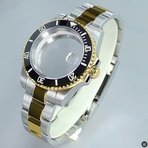 Boîtier de montre classique de luxe en acier inoxydable avec verre saphir et <span class=keywords><strong>lunette</strong></span> à 120 clics pour mouvement NH35/NH3 - Boîte incluse - Product Image 3