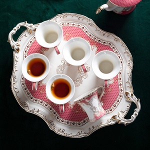 Customized British Pink Afternoon <b>Tea</b> <b>Set</b> Ceramic Coffee and <b>Tea</b> <b>Set</b> - Product Image 3