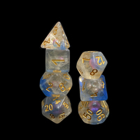 Jeu de dés polyédriques en résine D4/D6/D8/D10/D%/D12/D20 pour jeux de rôle