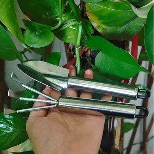 Stainless Steel <b>Garden</b> Shovel And Rake <b>Set</b> For Soil Loosening Planting Home Gardening <b>Tools</b> - Product Image 3