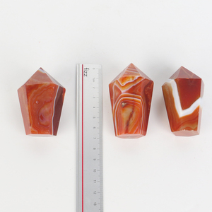 Vente en gros de tours de cristal de haute qualité en agate rouge naturelle et cornaline pour la décoration - Product Image 4